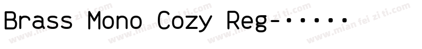 Brass Mono Cozy Reg字体转换